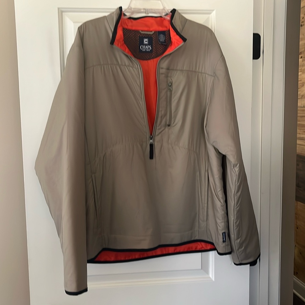 Chaps khaki pullover.